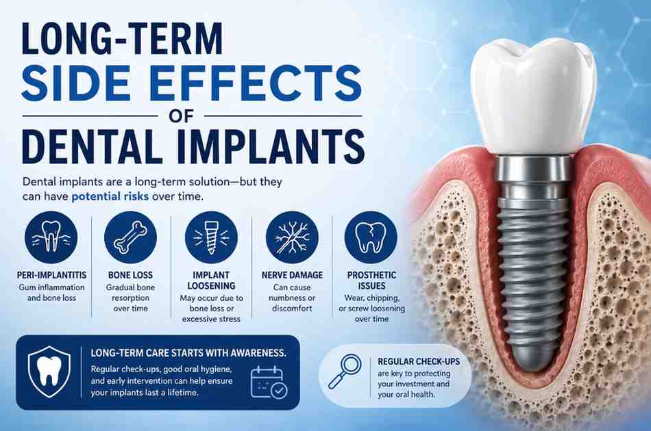 side effects of dental implants